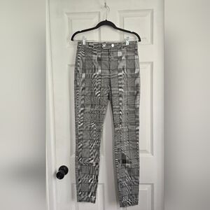 Black and White Plaid Pants | I.N.C. International Concepts | Size 6